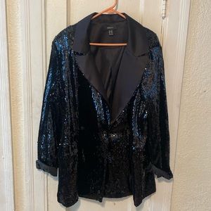 Forever 21 Black Sequin Blazer
